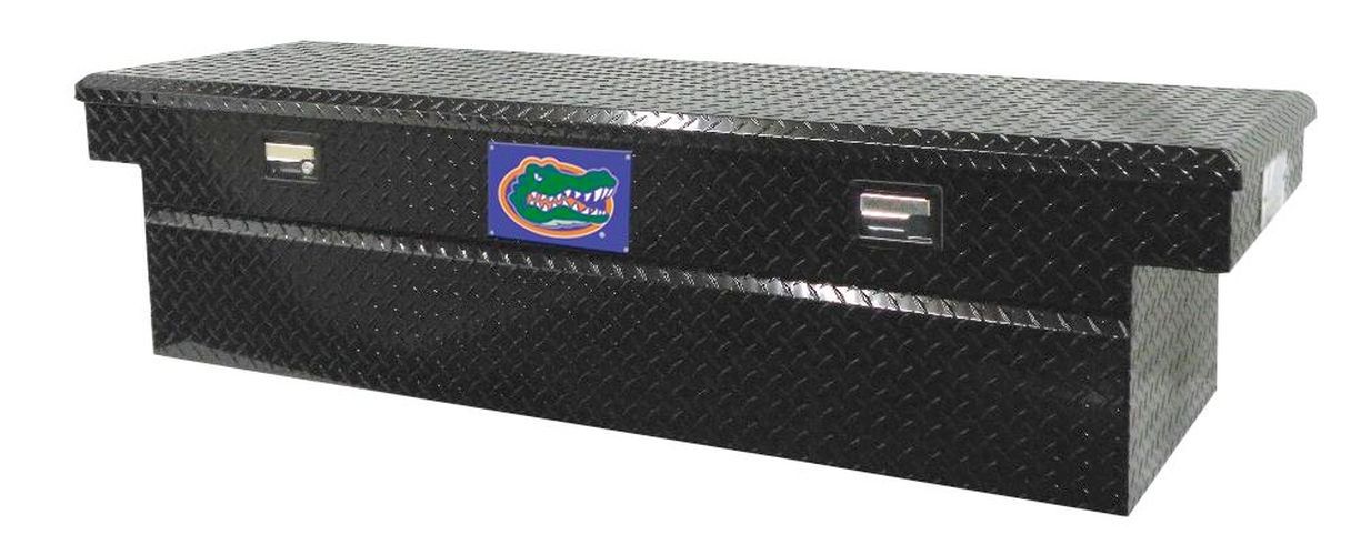 Tradesman TALF591BK-Univ. of Florida 71-Inch Aluminum Full Lid Cross Bed Truck Tool Box  Diamond Plated  Black