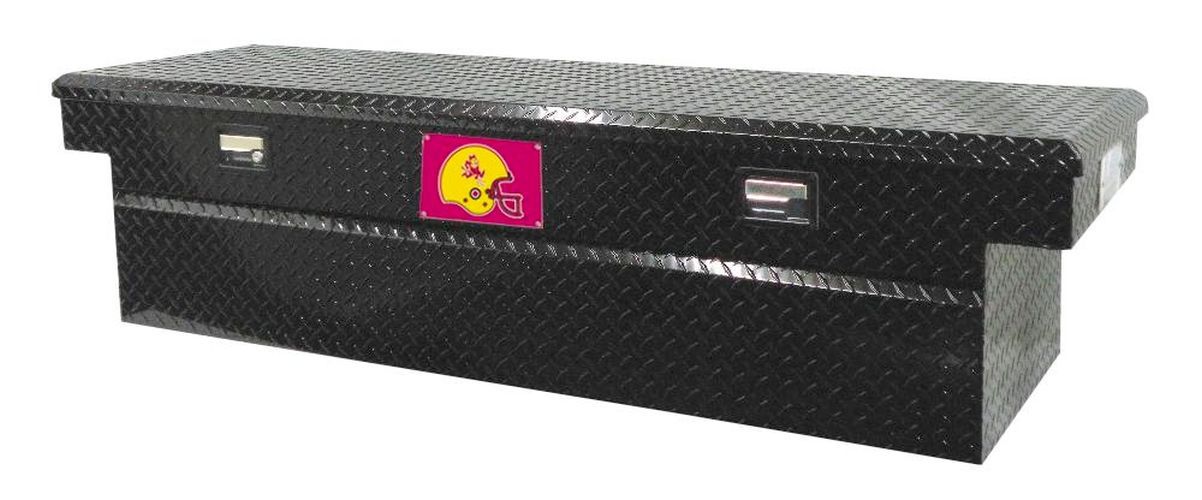 Tradesman TALF591BK-Arizona ST. Univ. 71-Inch Aluminum Full Lid Cross Bed Truck Tool Box  Diamond Plated  Black