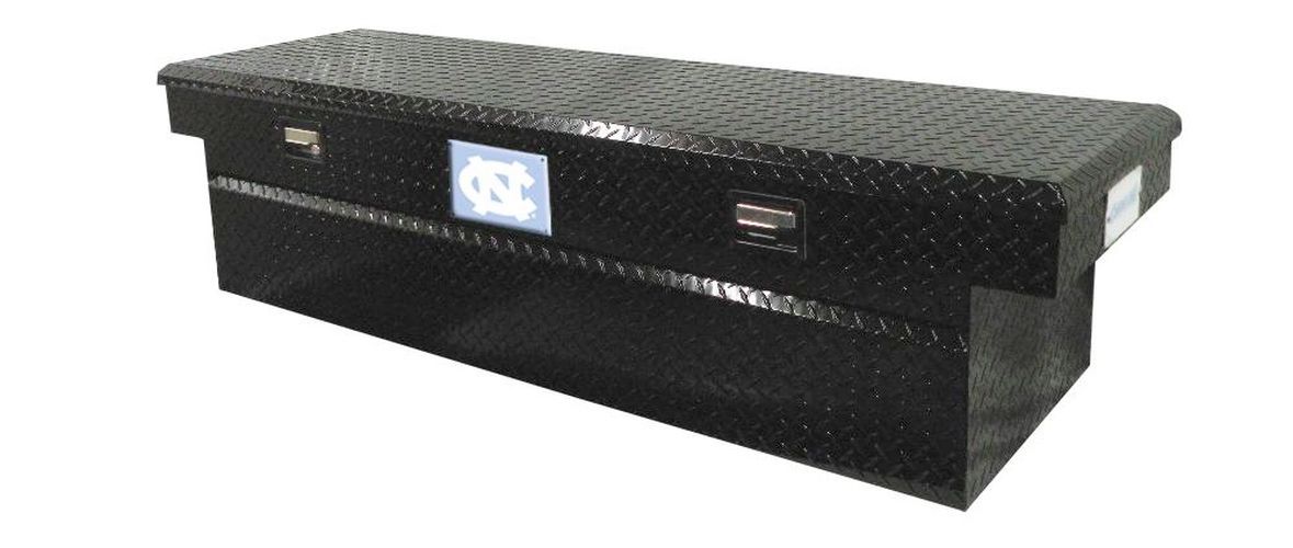 Tradesman TALF591BK-Univ of N. Carolina 71-Inch Aluminum Full Lid Cross Bed Truck Tool Box  Diamond Plated  Black