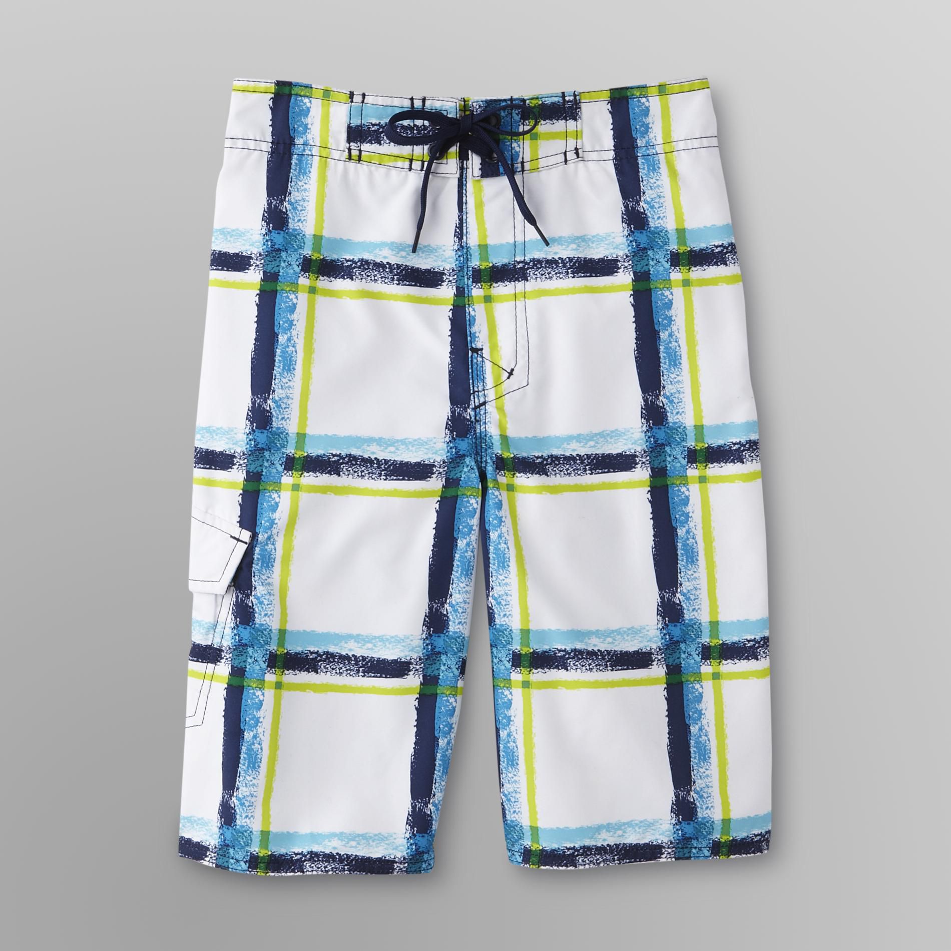 Joe Boxer Boy's Swim Trunks - Plaid at Sears.com