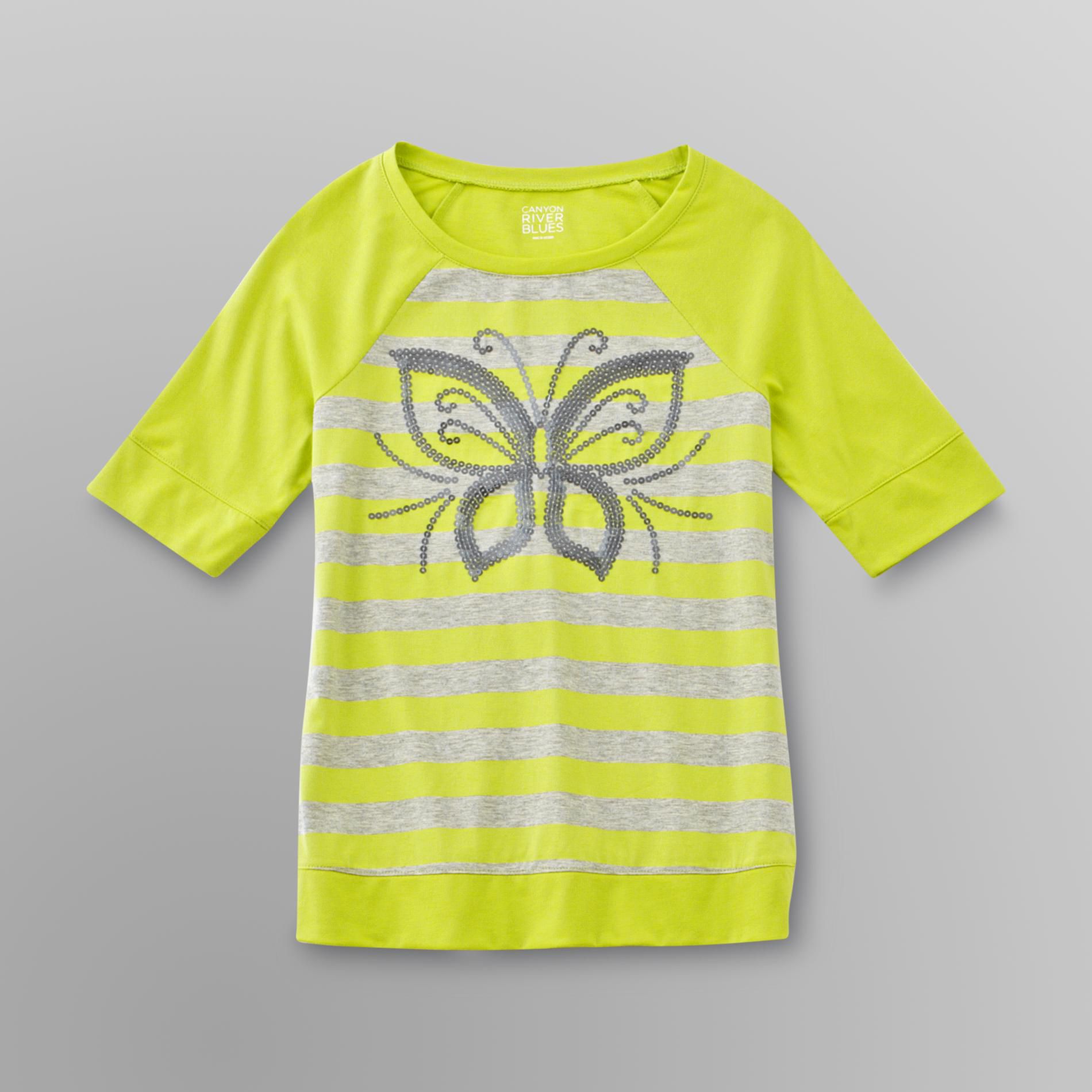 Canyon River Blues Girl's Striped Banded Butterfly Top at Sears.com