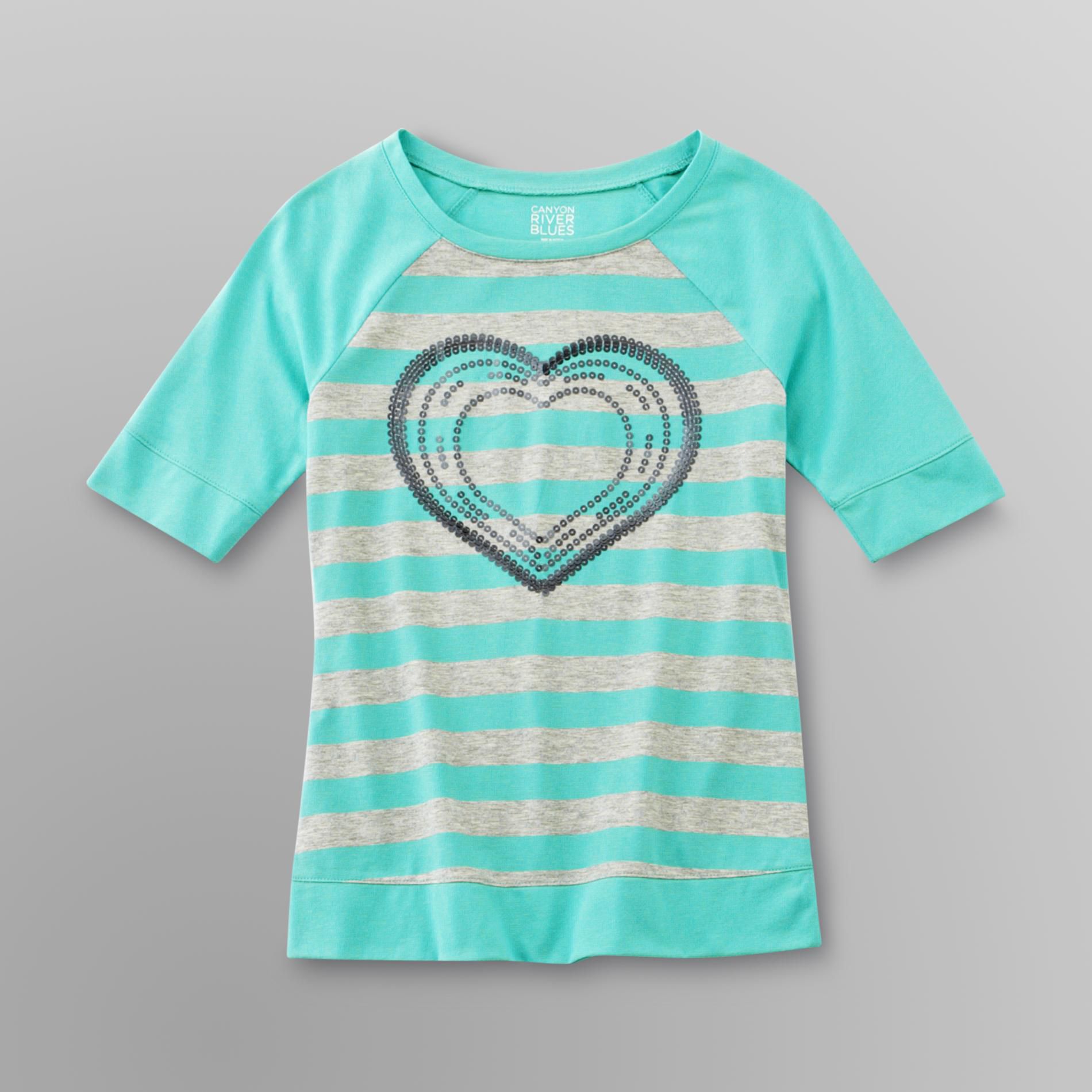 Canyon River Blues Girl's Sequined Heart Top at Sears.com