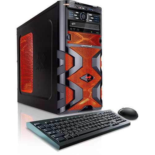CybertronPC 4.2GHz 8GB DDR3 Assassin AMD FX 4170 Quad Core Gaming PC Orange w/2x Radeon HD6570 in CrossFire Windows 8 64-bit at Sears.com