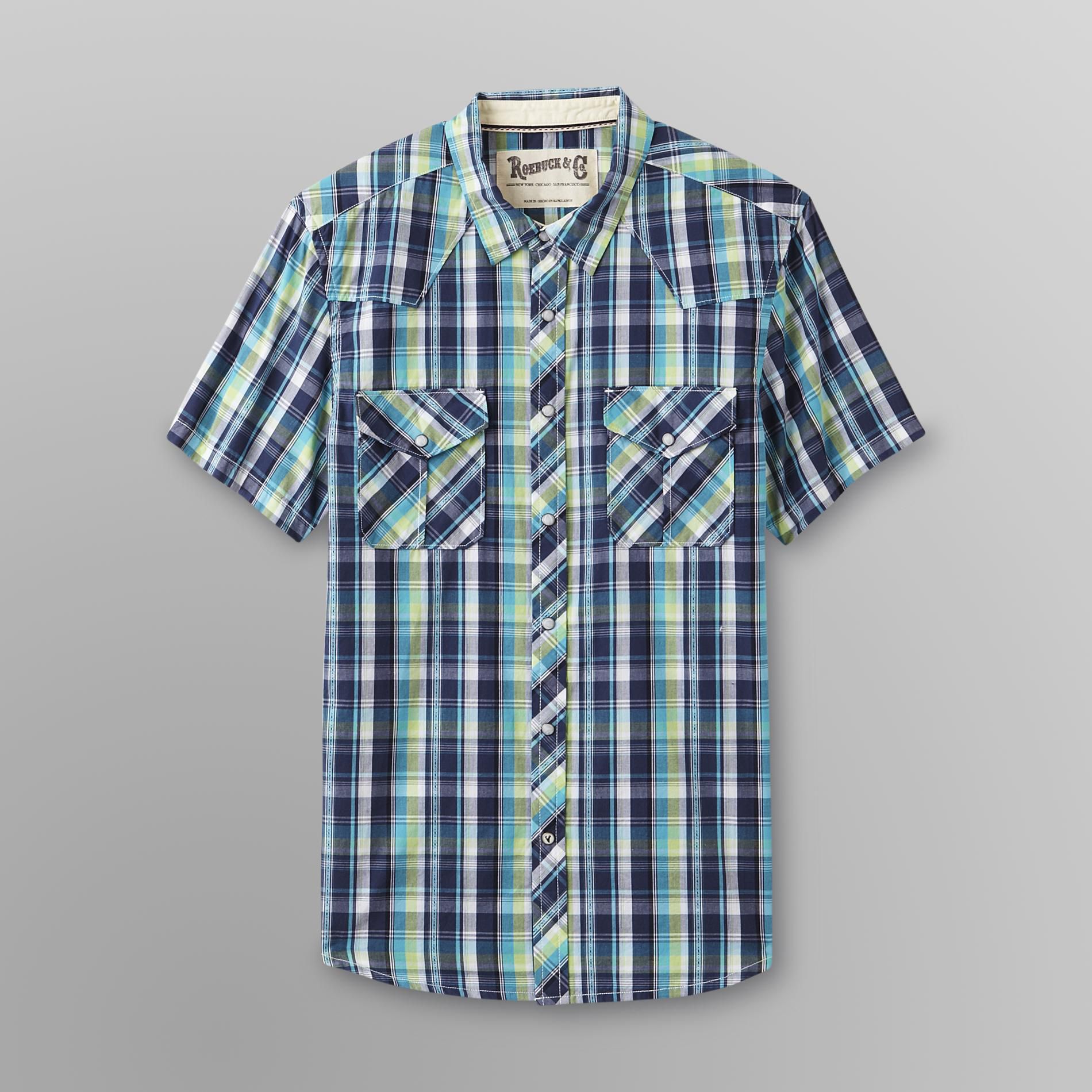 Roebuck & Co. Young Men's Plaid Shirt - Western Style at Sears.com