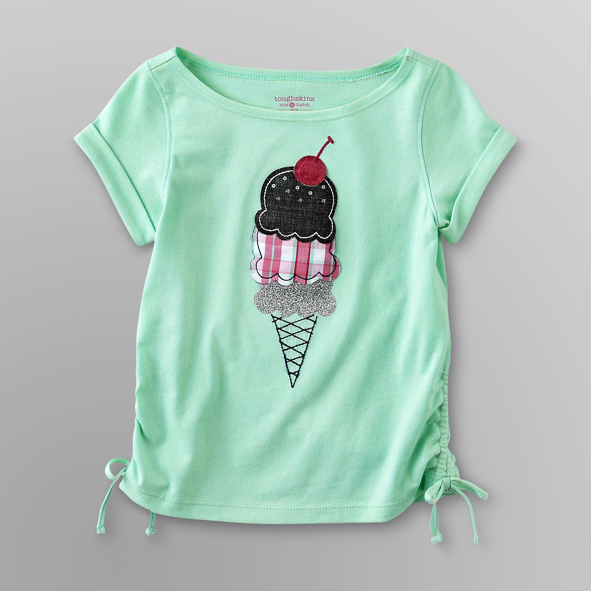 Toughskins Infant & Toddler Girl's Ruched Top - Ice Cream at Sears.com