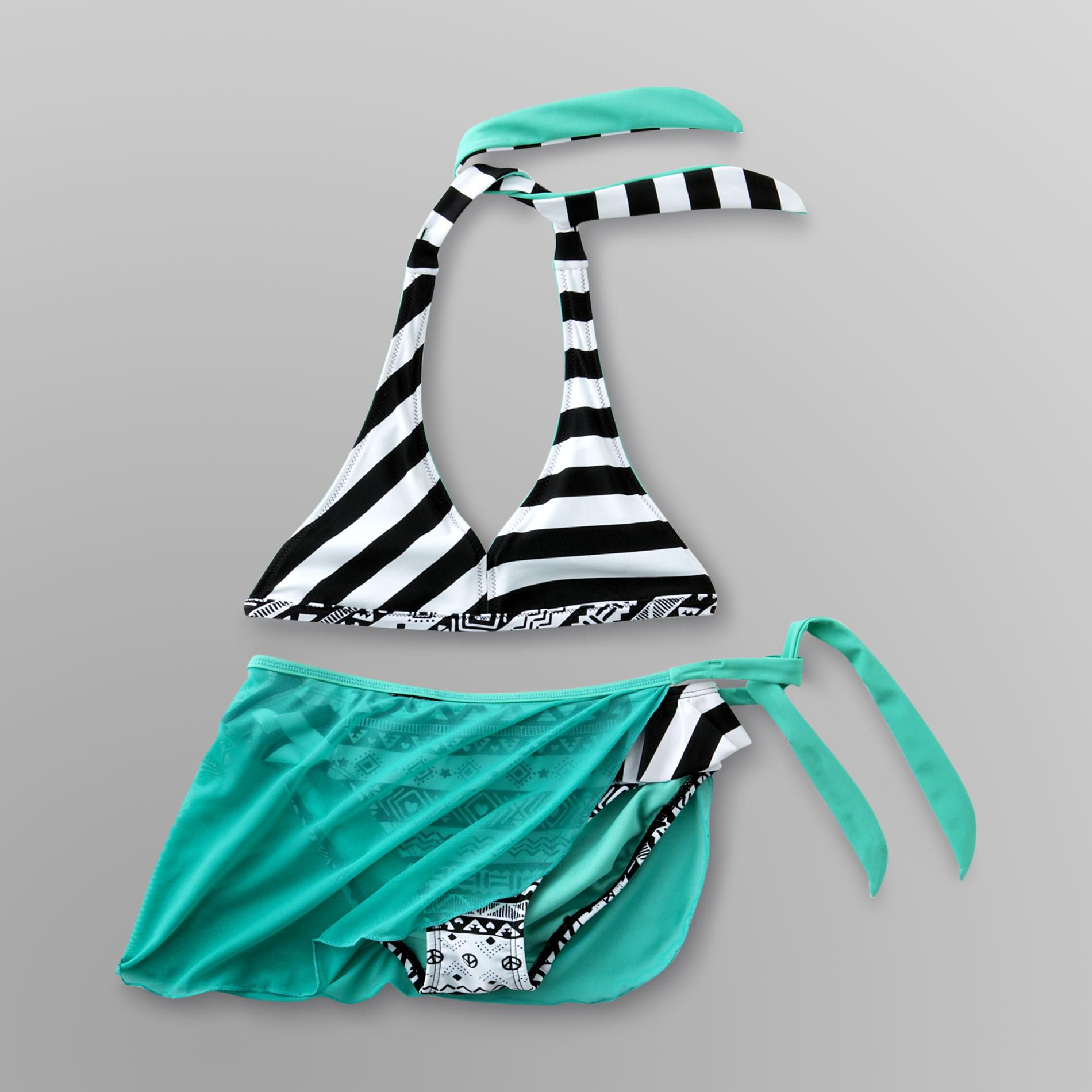 Joe Boxer Girl's Bikini & Sarong - Tribal Stripe at Sears.com