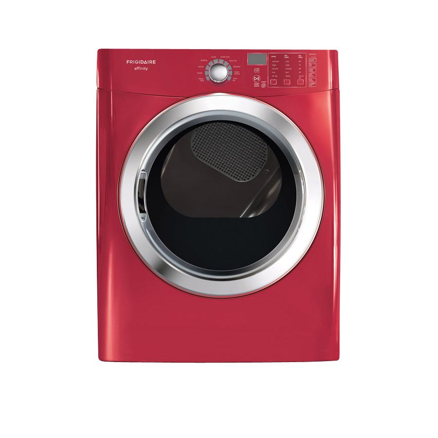 Frigidaire 7.0 cu. ft. Ready Steam™ Electric Dryer w/ Stainless Steel Drum - Classic Red at Kmart.com