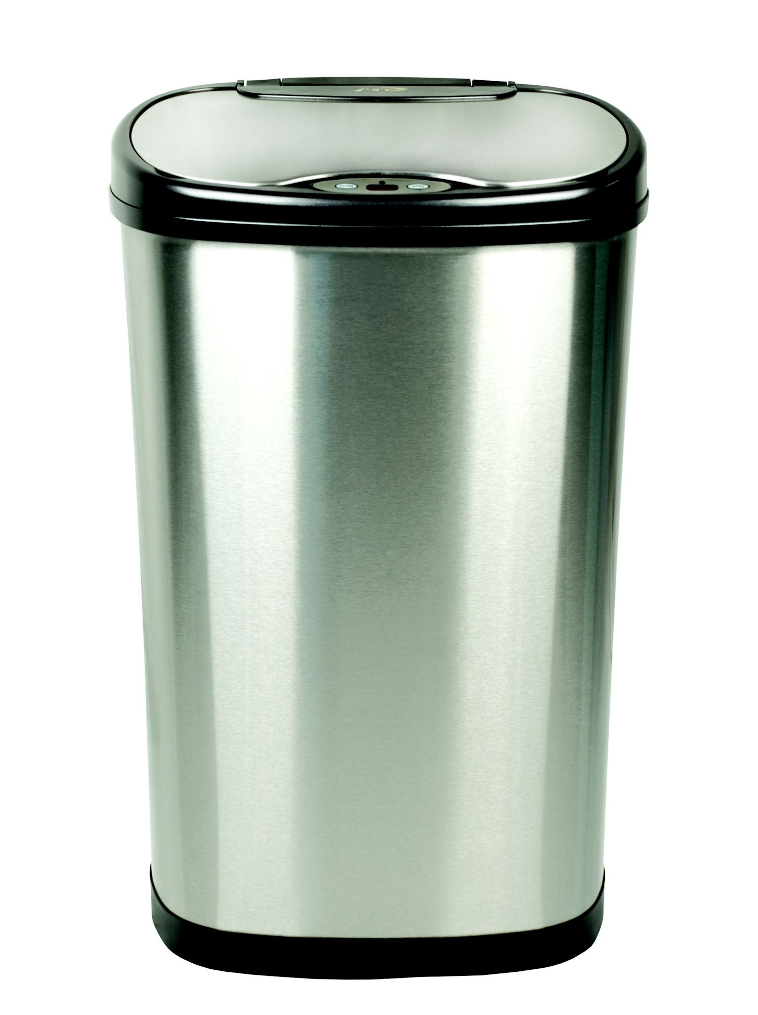 trash can with lid open