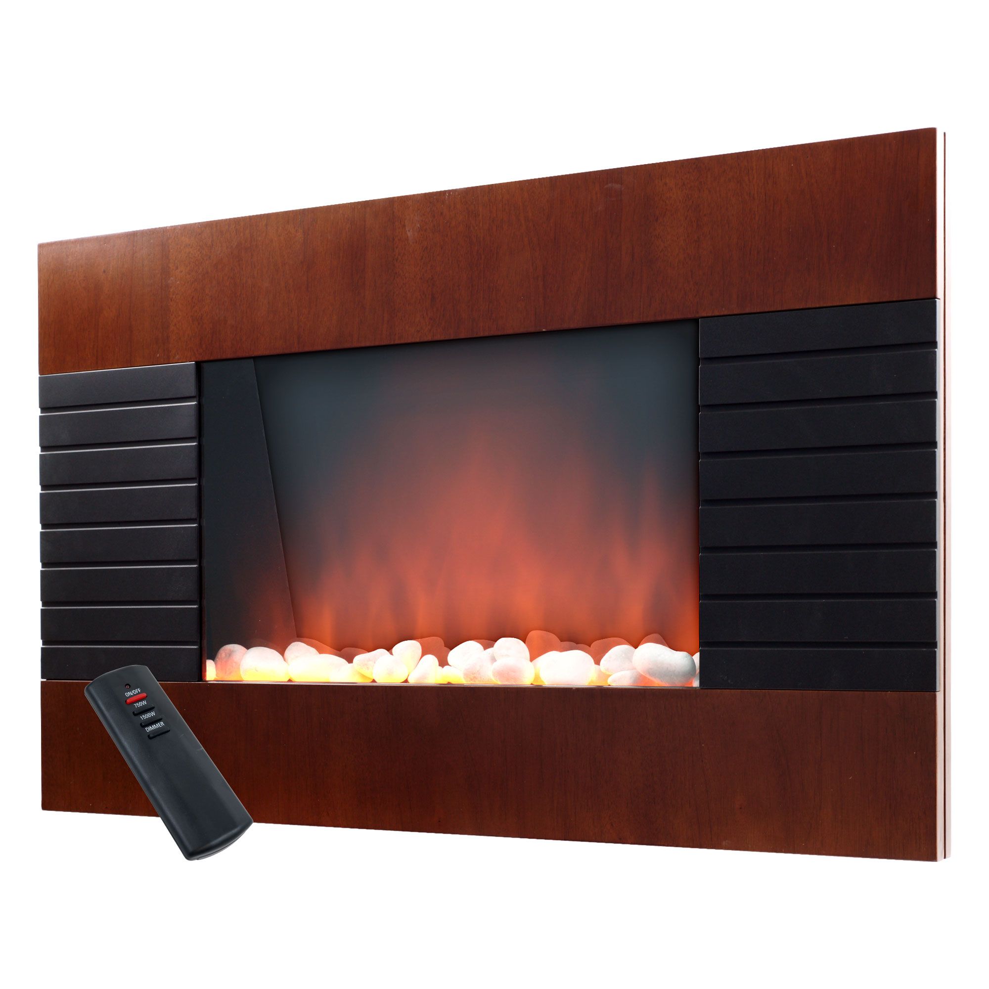 Warm House Mahogany Electric Fireplace Heater with Remote at Sears.com