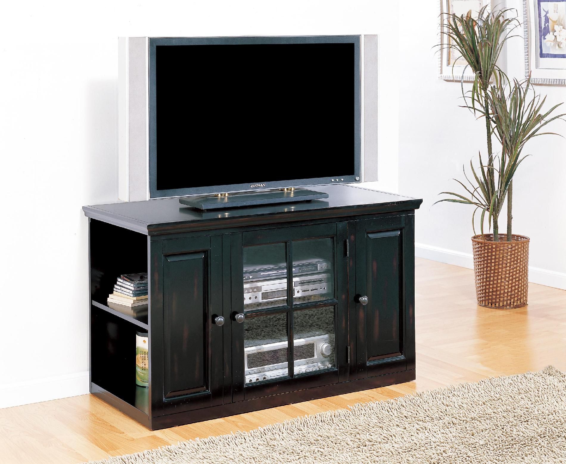 Leick Riley Holliday Black Rub 42" TV Stand with Storage at Kmart.com