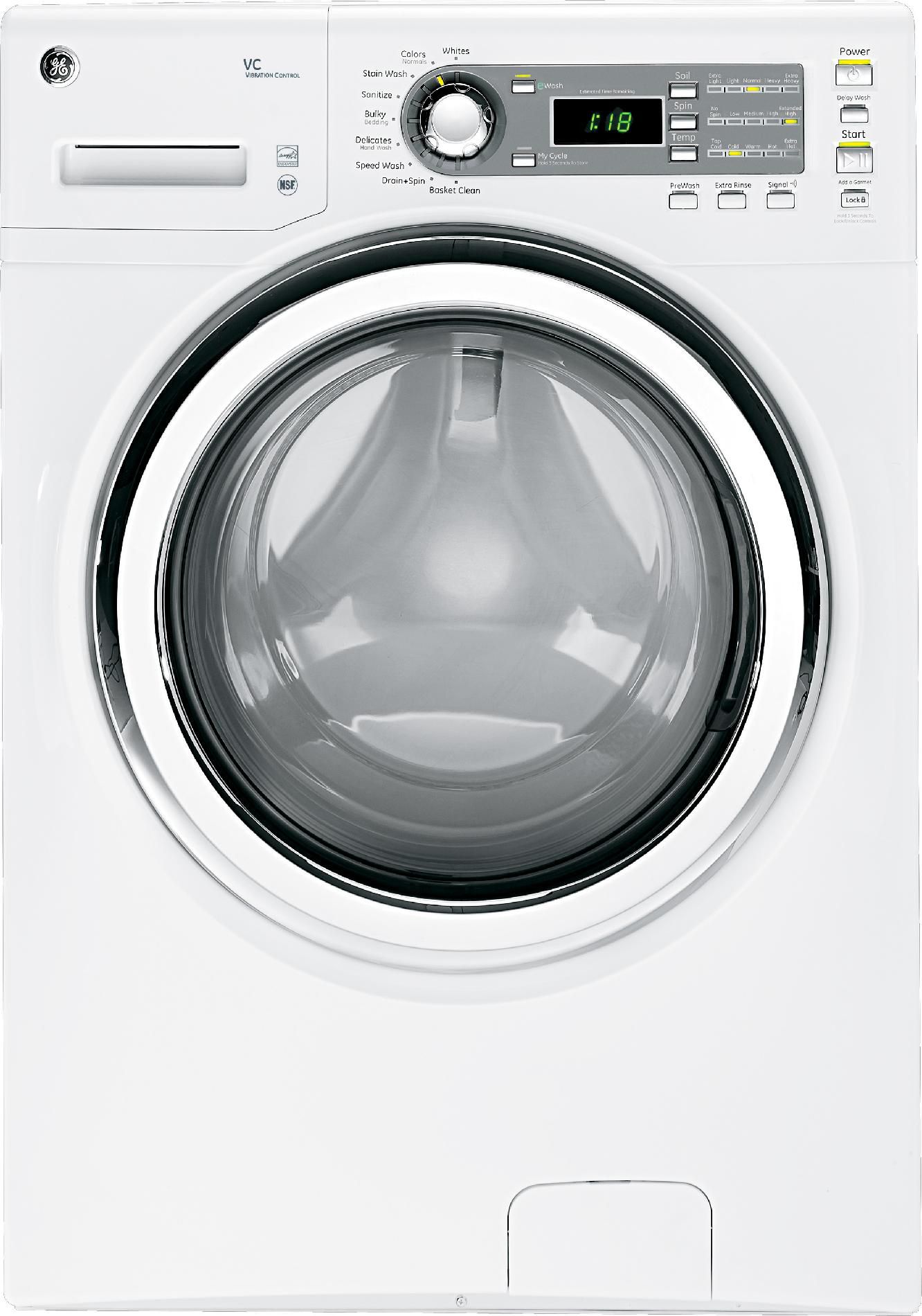 GE 4.1 cu. ft. Front-Load Washer - White