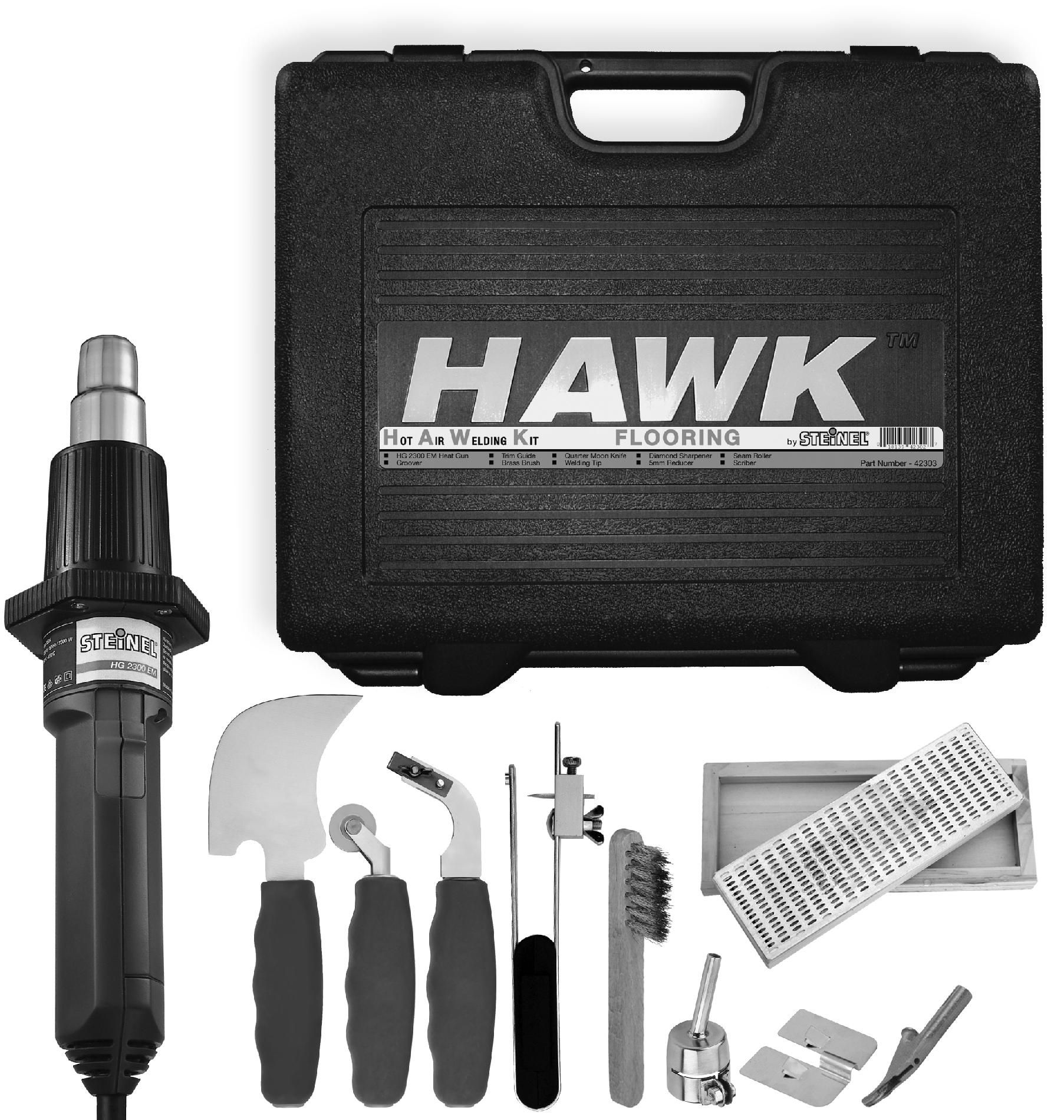 STEINELA Industrial Heat Gun Hawk Flooring Kit with HG2300EM