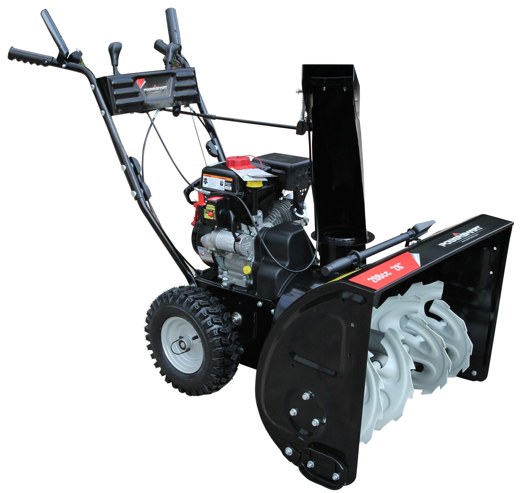 Power Smart 7651A 28-Inch 208CC LCT Gas Powered Two Stage Snow Tlower With Electric Start at Kmart.com
