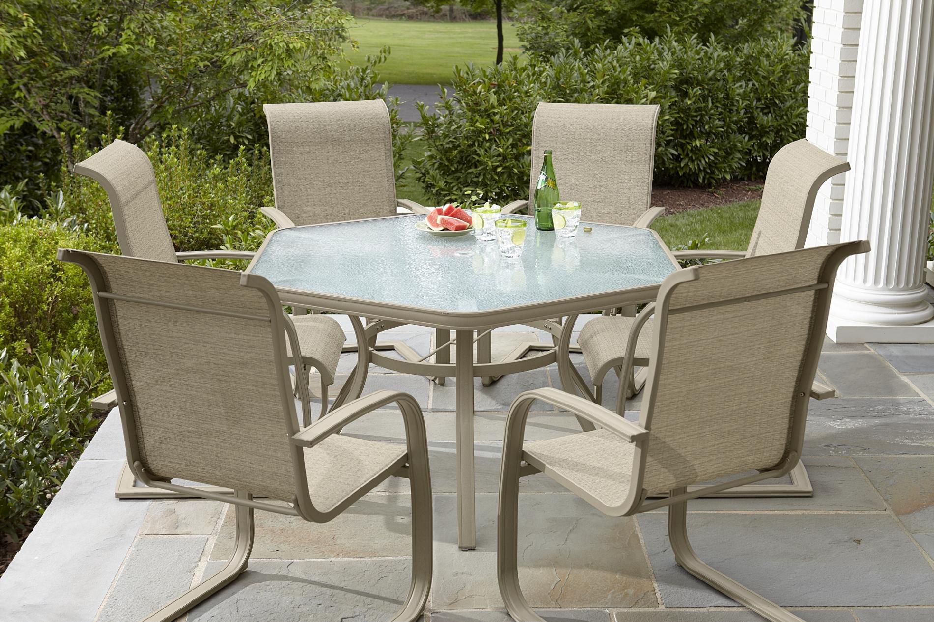 Jaclyn Smith Today Stegner Aluminum Dining Table 53 99 6 Count Dining Chairs 126 Kmart Com Online Hot Deals Gottadeal Forums