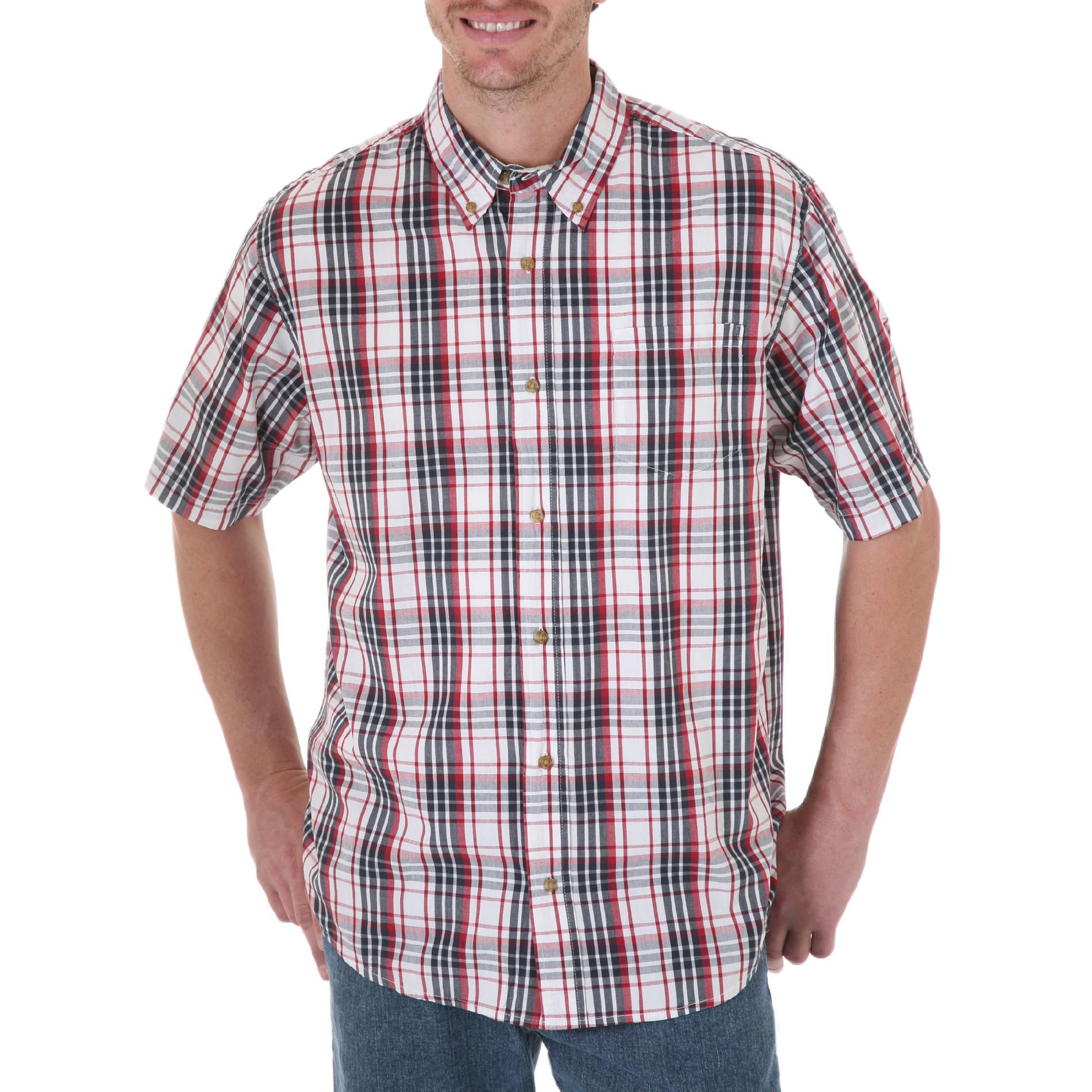 Wrangler Men’s Shirt Dress Short Sleeve at Kmart.com