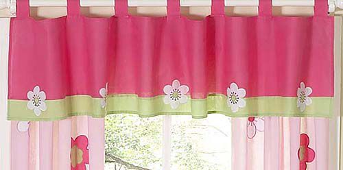 Sweet Jojo Designs Flower Pink and Green Collection Window Valance at Kmart.com