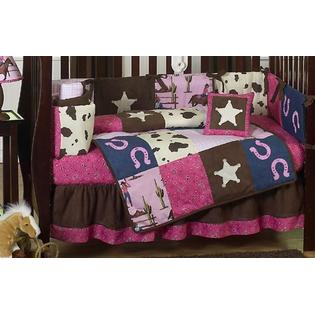 Sweet Jojo Designs Cowgirl Collection 9pc Crib Bedding Set