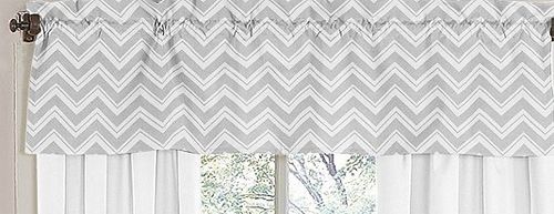 Sweet Jojo Designs Zig Zag Black and Gray Collection Window Valance at Kmart.com