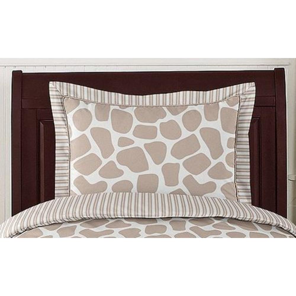 Sweet Jojo Designs Giraffe Collection Standard Pillow Sham