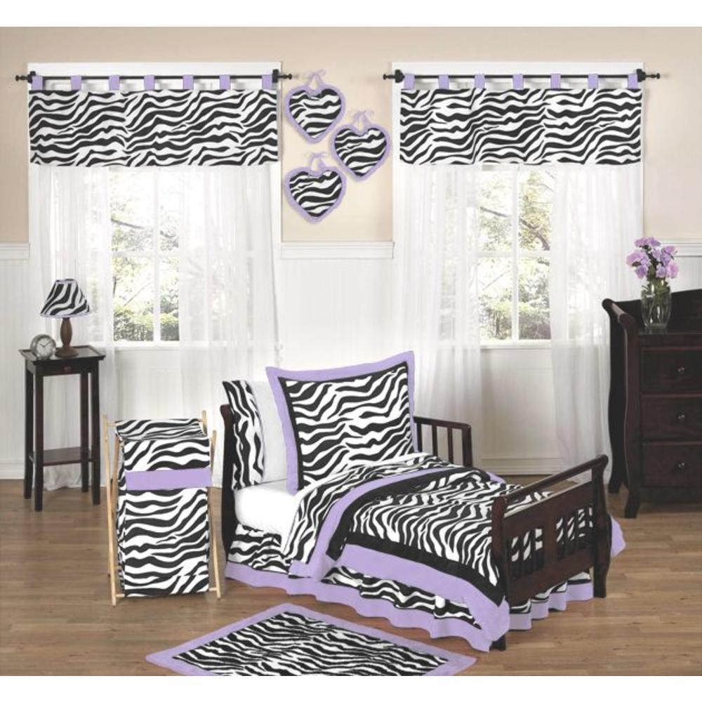 Sweet Jojo Designs Zebra Purple Collection Decorative Pillow