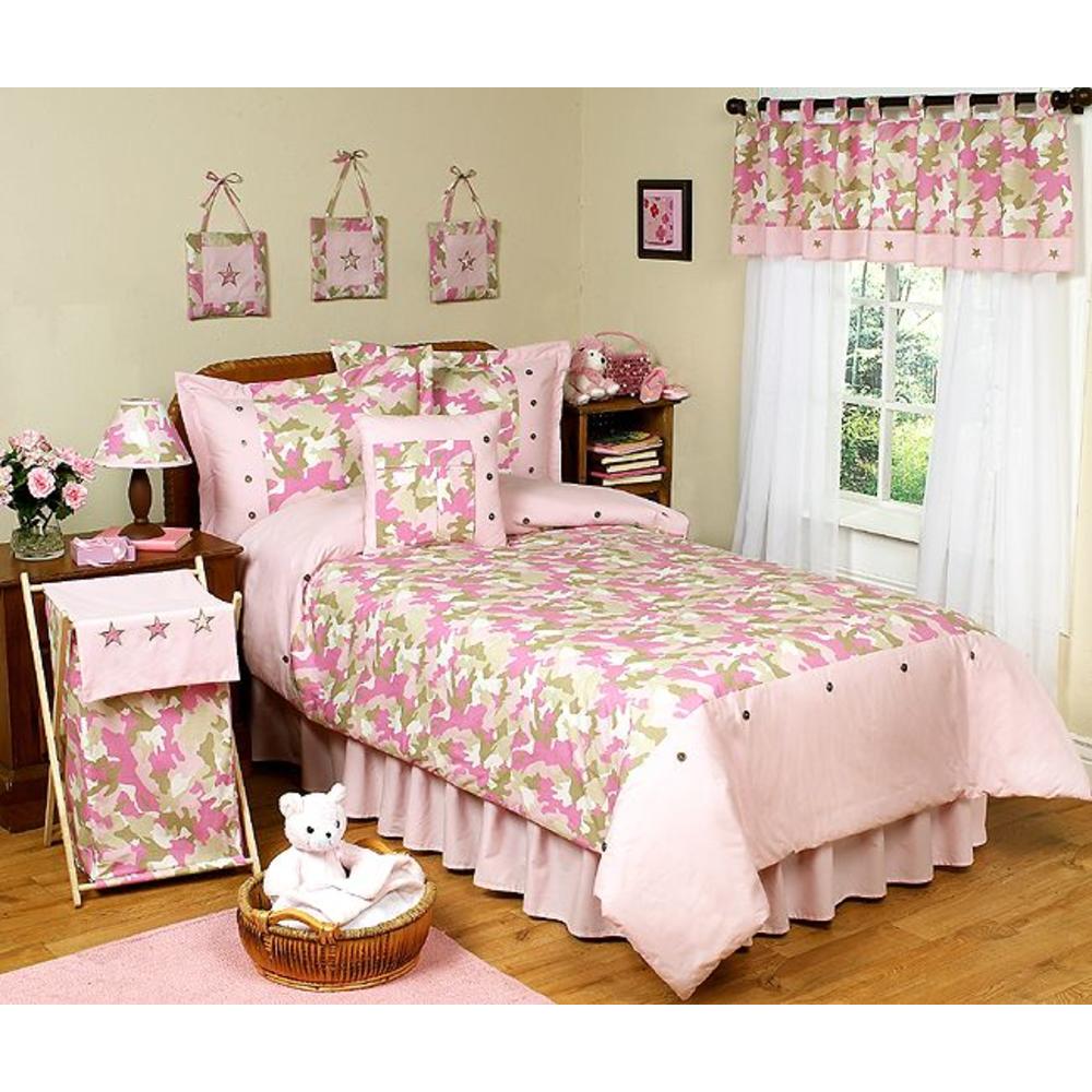 Sweet Jojo Designs Camo Pink Collection Standard Pillow Sham