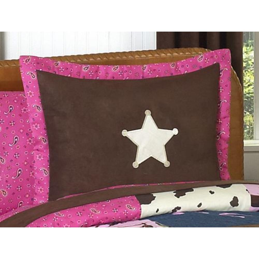 Sweet Jojo Designs Cowgirl Collection Standard Pillow Sham