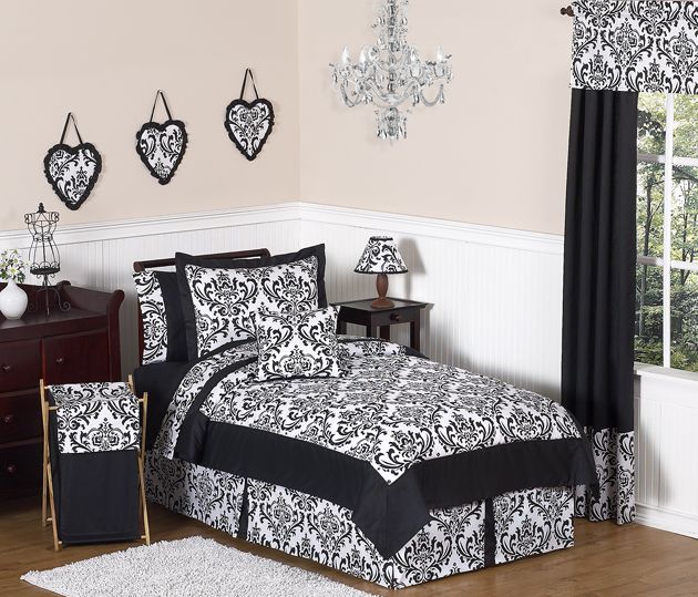 Sweet Jojo Designs Isabella Black and White Collection 3pc Full/Queen Bedding Set at Kmart.com