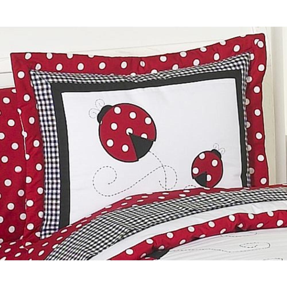 Sweet Jojo Designs Little Ladybug Collection Standard Pillow Sham