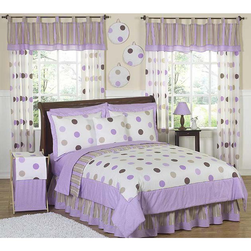 Sweet Jojo Designs Mod Dots Purple Collection Standard Pillow Sham