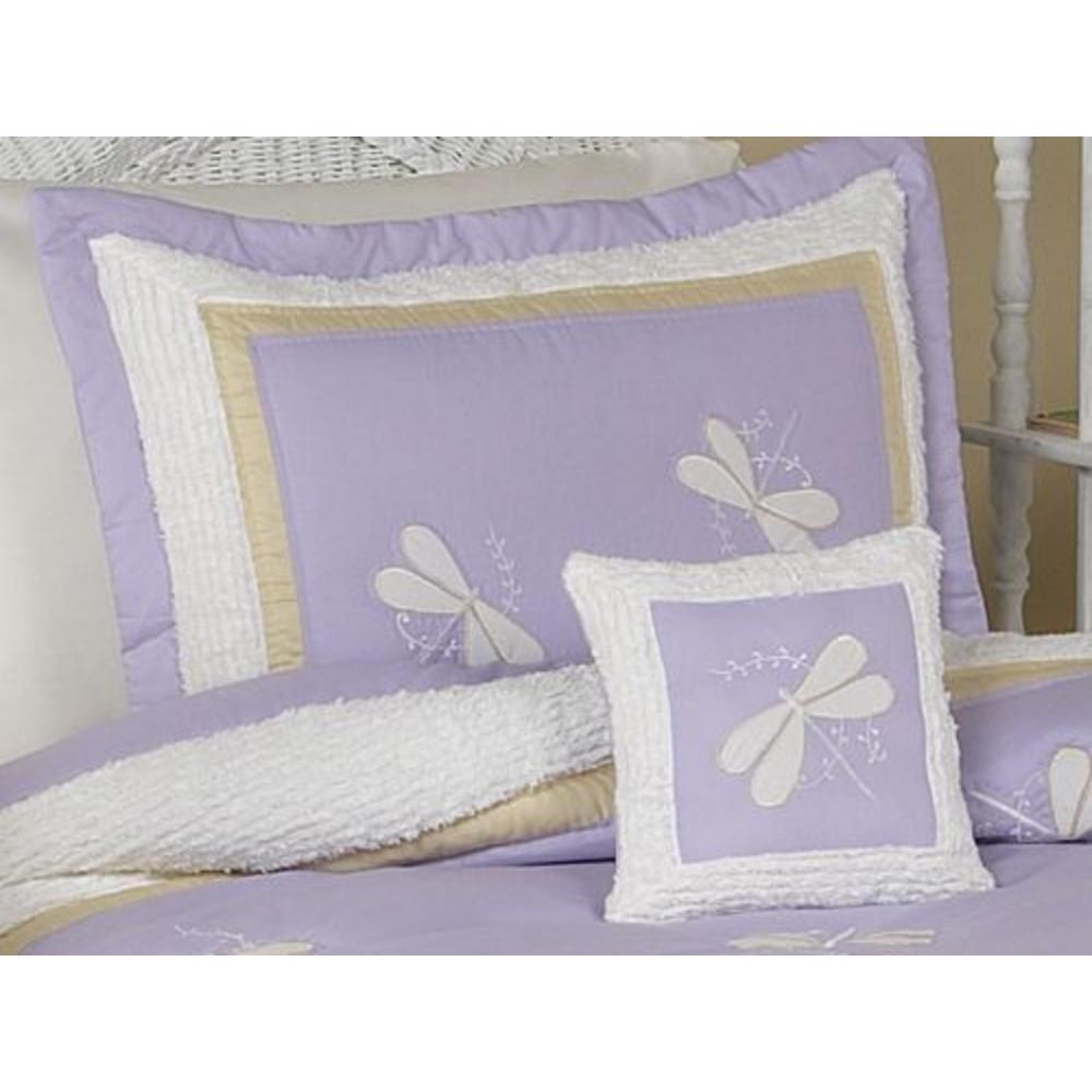 Sweet Jojo Designs Purple Dragonfly Dreams Collection Standard Pillow Sham