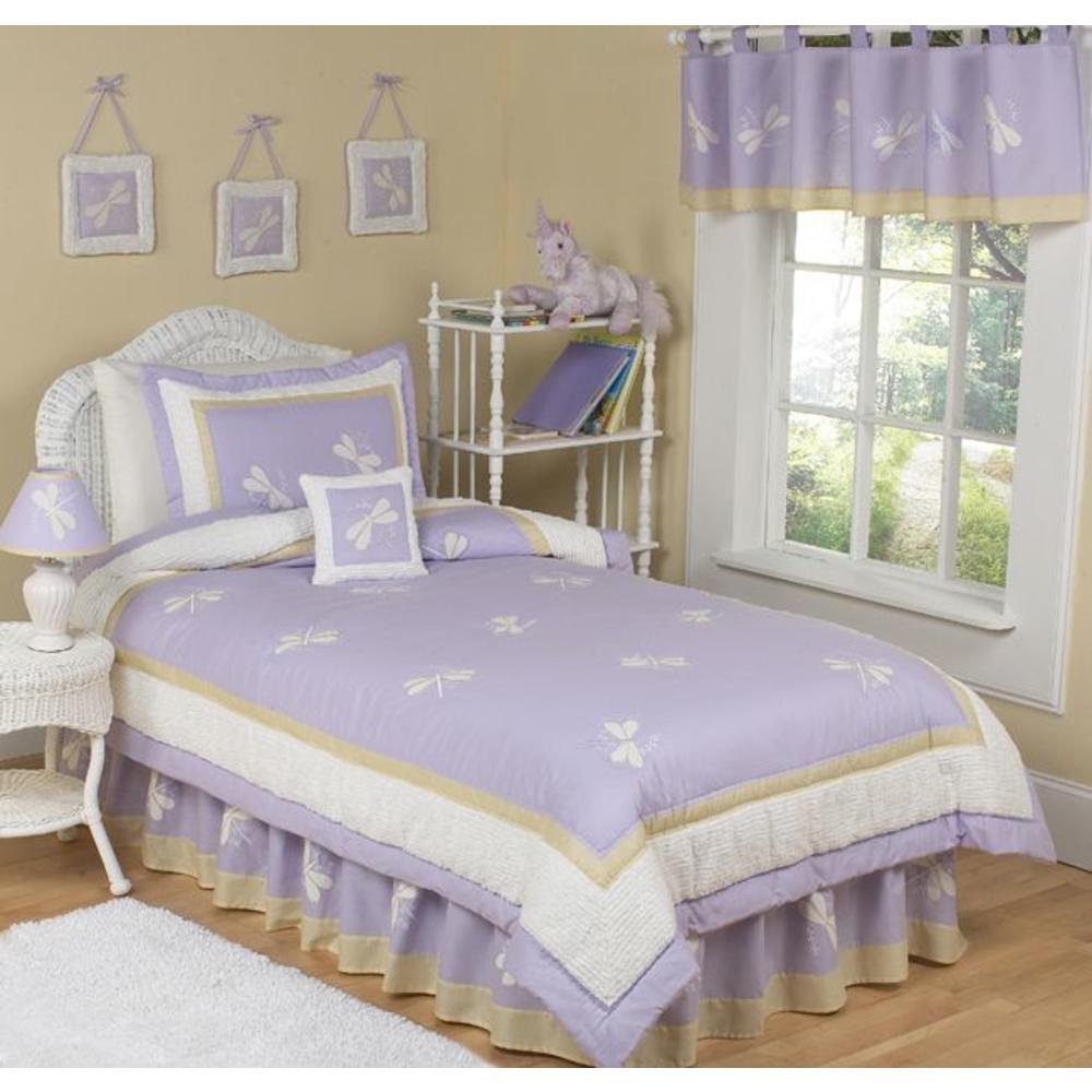 Sweet Jojo Designs Purple Dragonfly Dreams Collection Twin Sheet Set