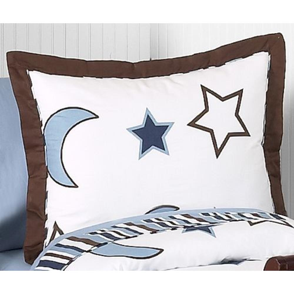 Sweet Jojo Designs Starry Night Collection Standard Pillow Sham