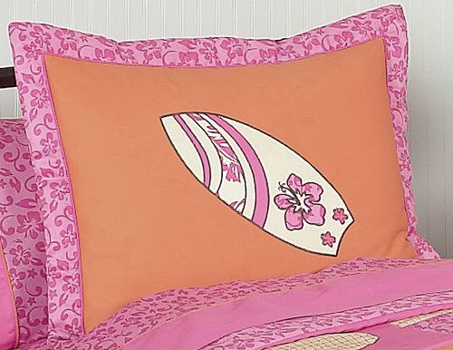 Sweet Jojo Designs Surf Pink Collection Standard Pillow Sham at Kmart.com