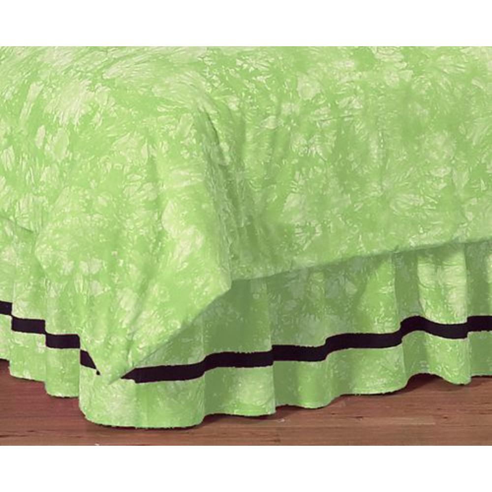 Sweet Jojo Designs Peace Green Collection Queen Bed Skirt