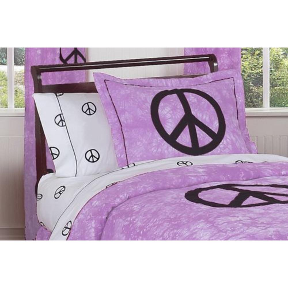 Sweet Jojo Designs Peace Purple Collection Standard Pillow Sham
