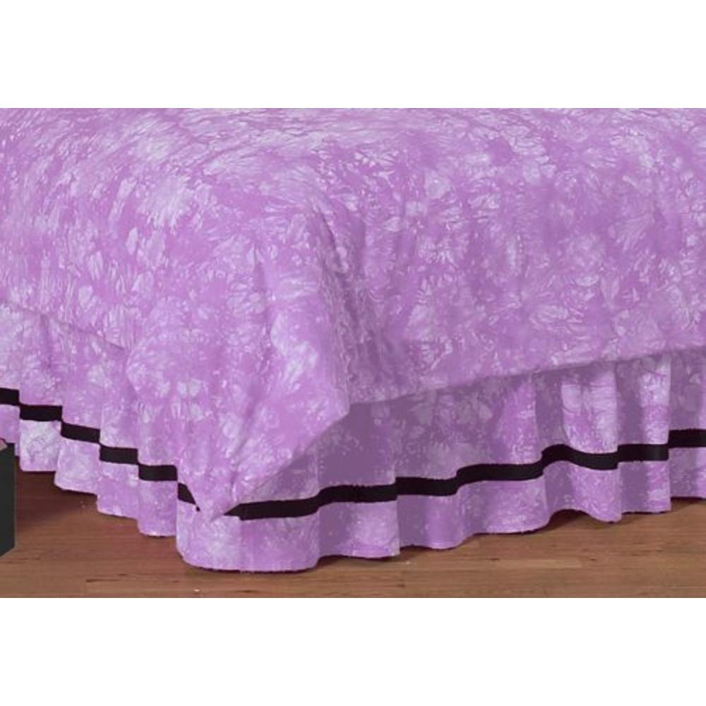 Sweet Jojo Designs Peace Purple Collection Queen Bed Skirt
