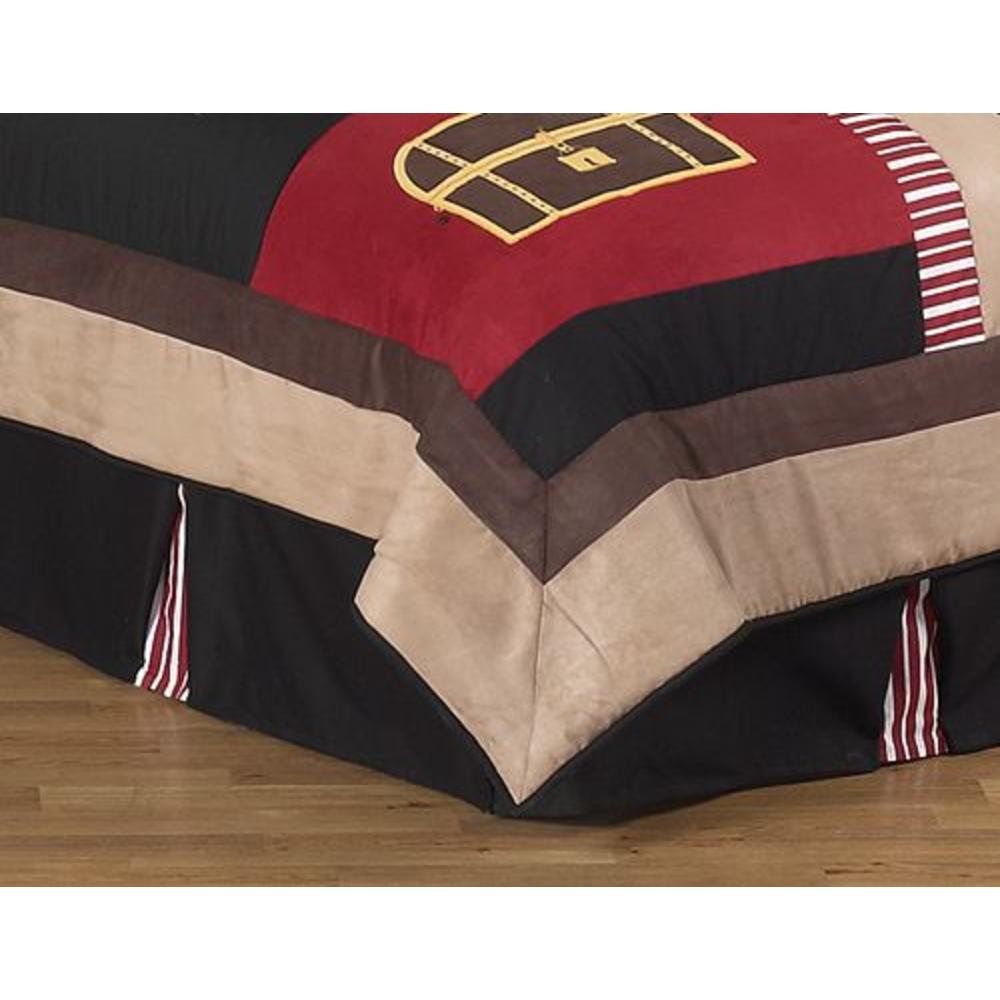 Sweet Jojo Designs Pirate Treasure Cove Collection Queen Bed Skirt