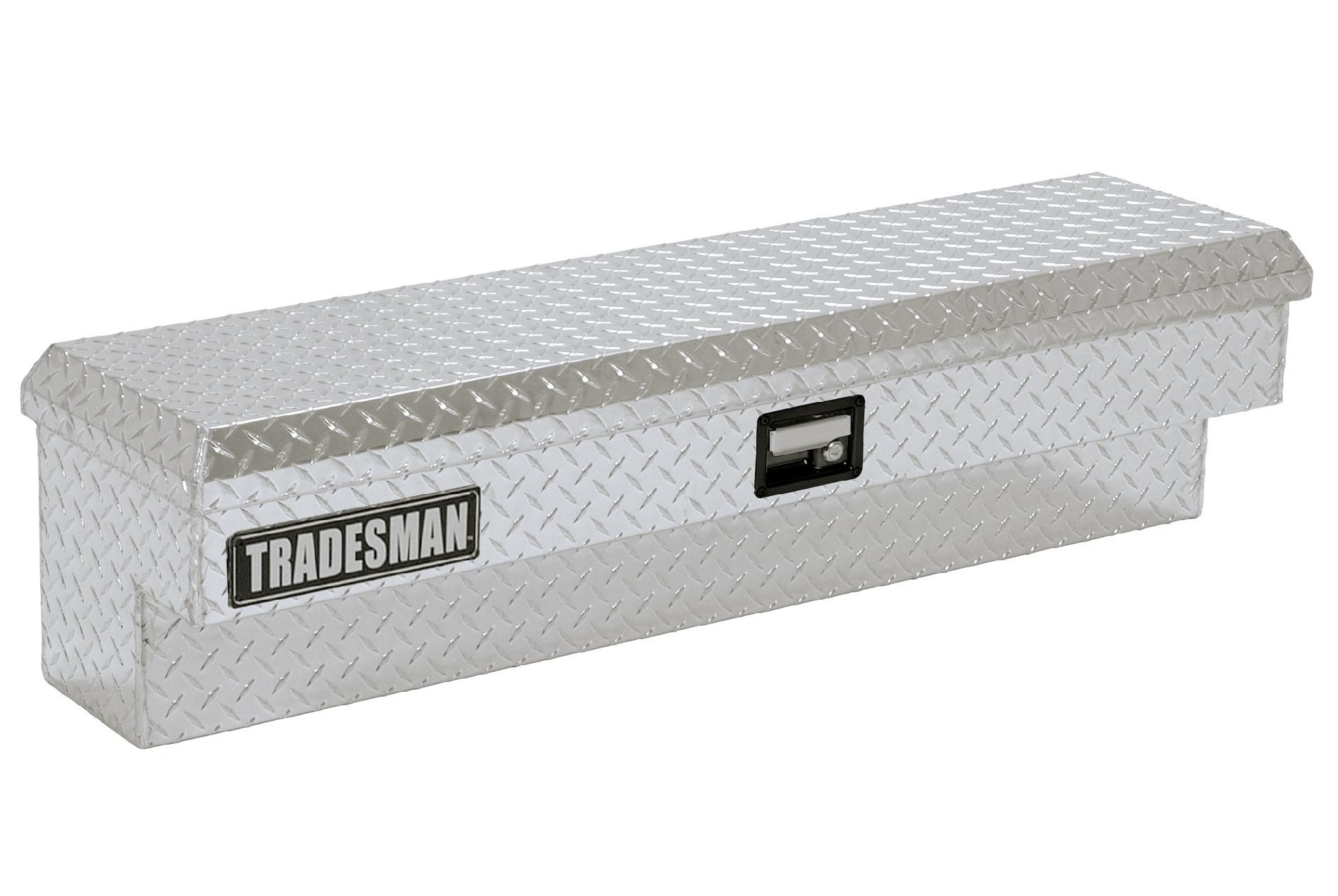 Tradesman TAL480 48-Inch Aluminum Side Mount Box  Diamond Plated  Silver