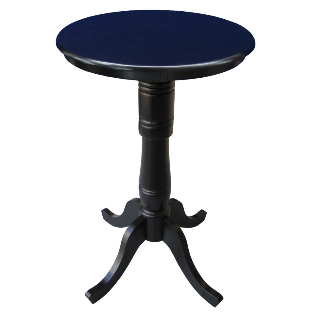 International Concepts Black  30" Round Top Ped Table 42" High at Kmart.com