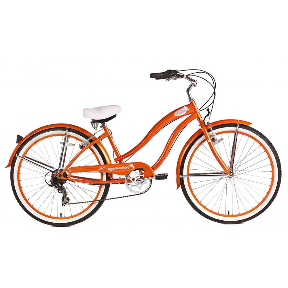 Micargi Orange Rover 7 Sp Beach Cruiser Female