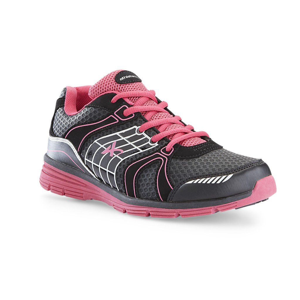 Athletech Women's Ath L-Willow2 Athletic Shoe - Black/Pink - Every Day Great Price at Kmart.com