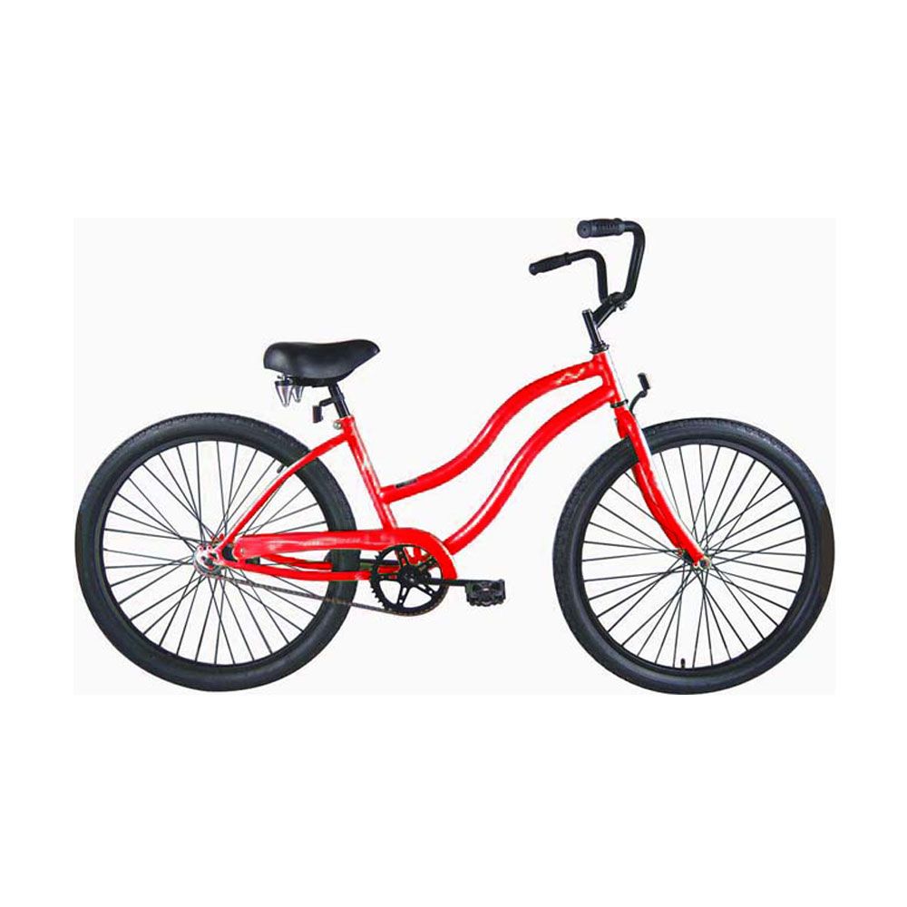 Micargi Red Touch Beach Cruiser Female Bike