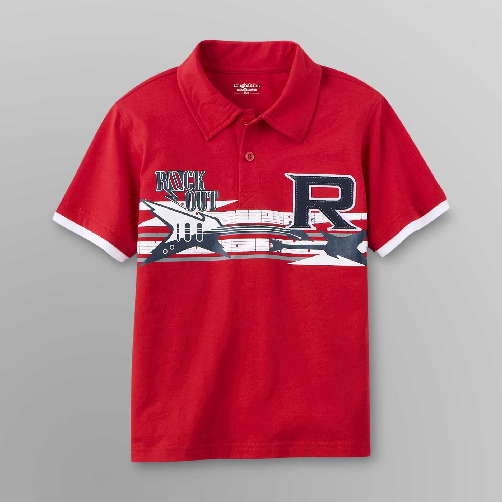 Toughskins Boy's Embellished Polo Shirt - Rock Out at Sears.com