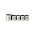 5 pc. Standard 12 pt. 1/2 in. dr. Easy-to-Read Socket Accessory Set