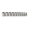 10 pc. Metric Easy to Read Socket Accessory Set, 6 pt. Standard, 1/4 in. Drive ...