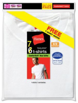 Hanes Men’s T-shirts ComfortSoft Tagless Short Sleeve at Kmart.com