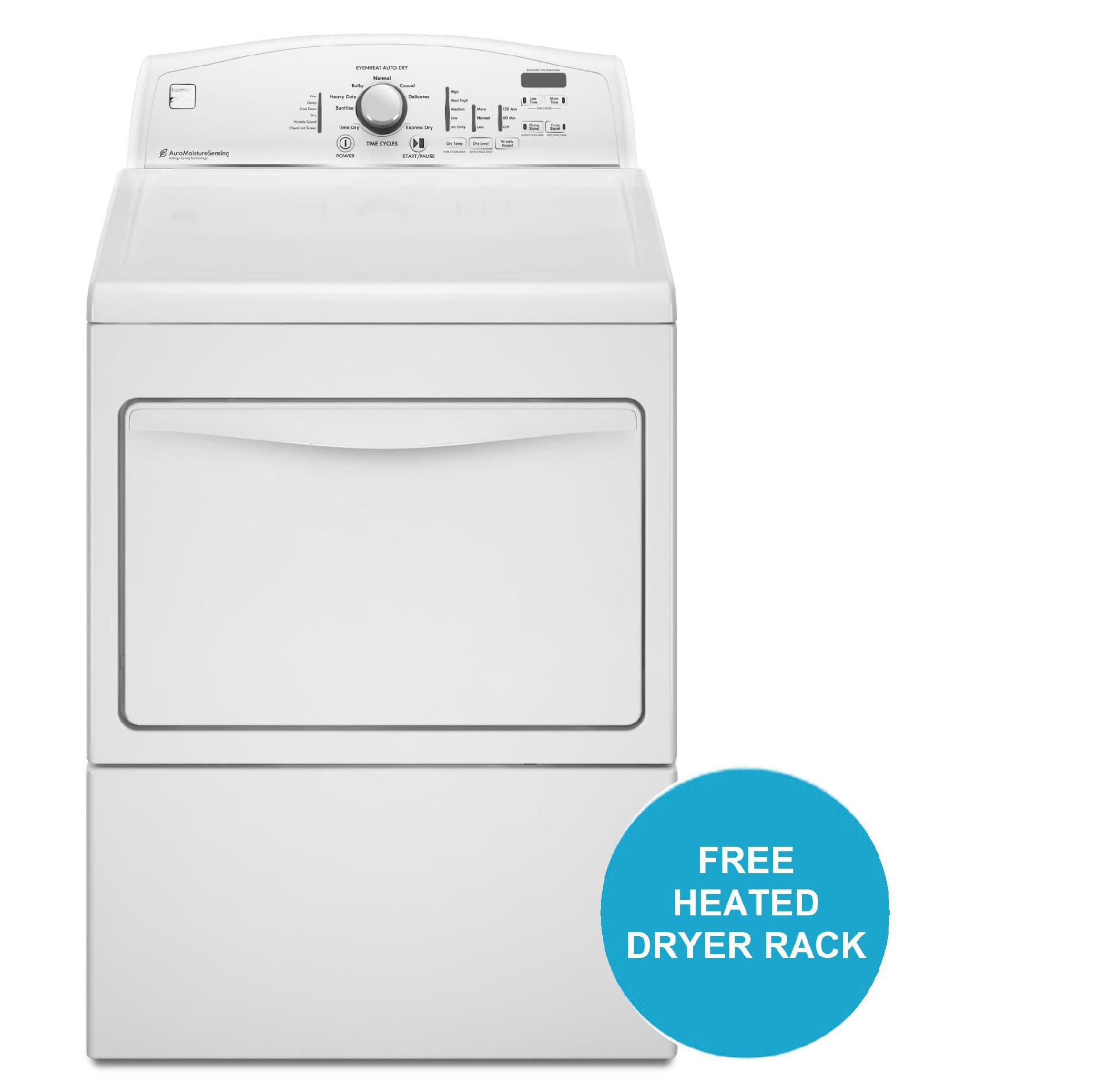Kenmore 7.5 cu. ft. Electric Dryer - White at Kmart.com