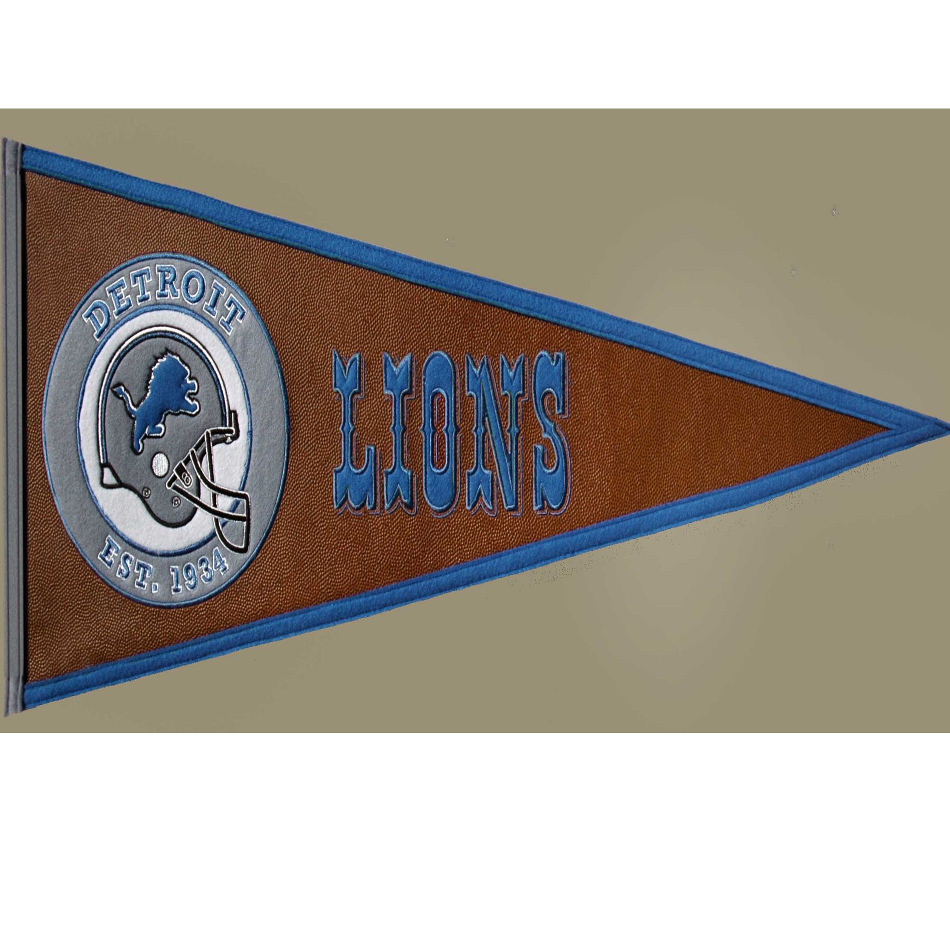 Winning Streak Detroit Lions Pigskin Wool Pennant at Kmart.com