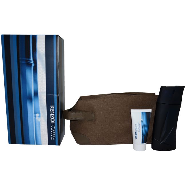 Kenzo Pour Homme by Kenzo for Men - 3 Pc Gift Set 3.4oz EDT Spray, 1.7oz All Over Shower Gel, Pouch at Kmart.com