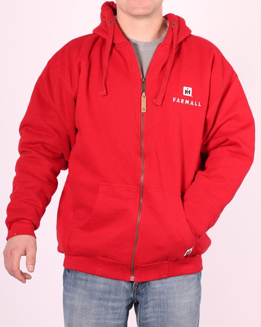 Farmall IH Embroidered Sherpa Lined Hoodie at mygofer.com